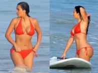 Kim Kardashian i jej krągłe ciało w bikini